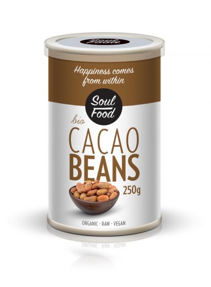 Kakao zrna 250g: bio, organski, veganski. soul food internet trgovina