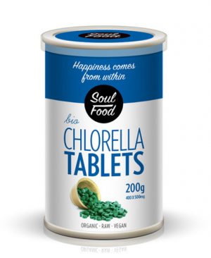 Chlorella tablete 200g: bio organski, veganski, sirovo, soul food internet trgovina